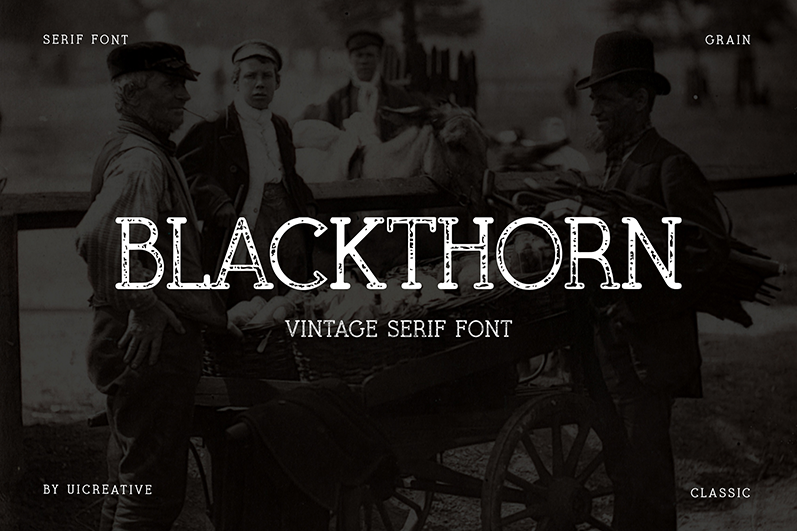 Blackthorn Script Typeface