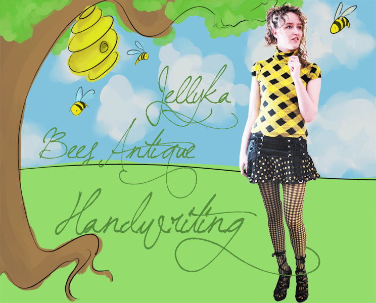Jellyka BeesAntique Handwriting